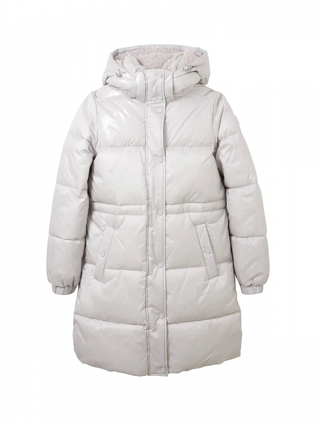 Куртка TOM TAILOR Denim стеганая блестящая со съёмным капюшоном, женская, фото №3 Куртка TOM TAILOR Denim стеганая блестящая со съёмным капюшоном, женская, фото №3