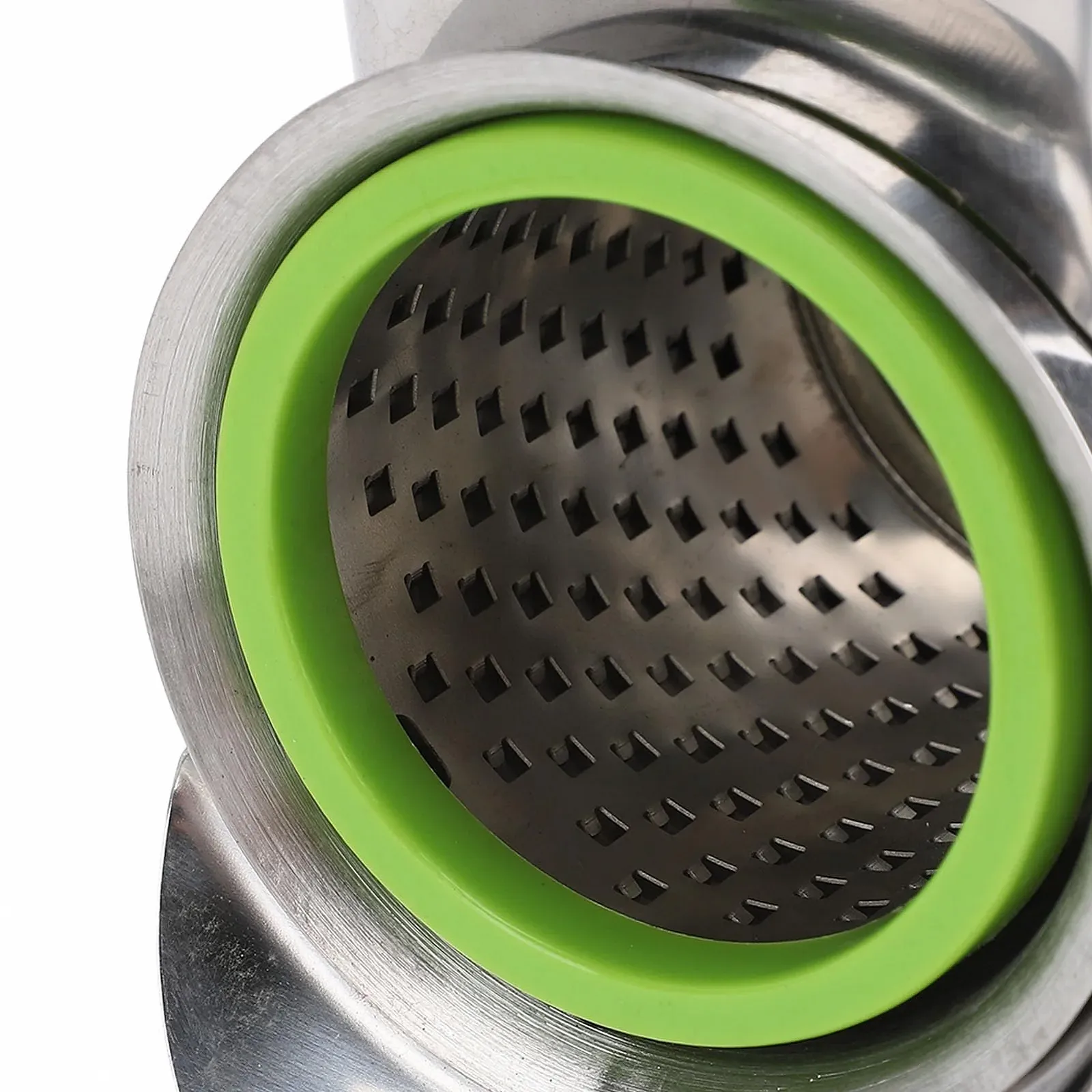 Ручна терка Omabeta, кривошипна для сиру з 3 лезами на присосці для овочів та горіхів, фото №5