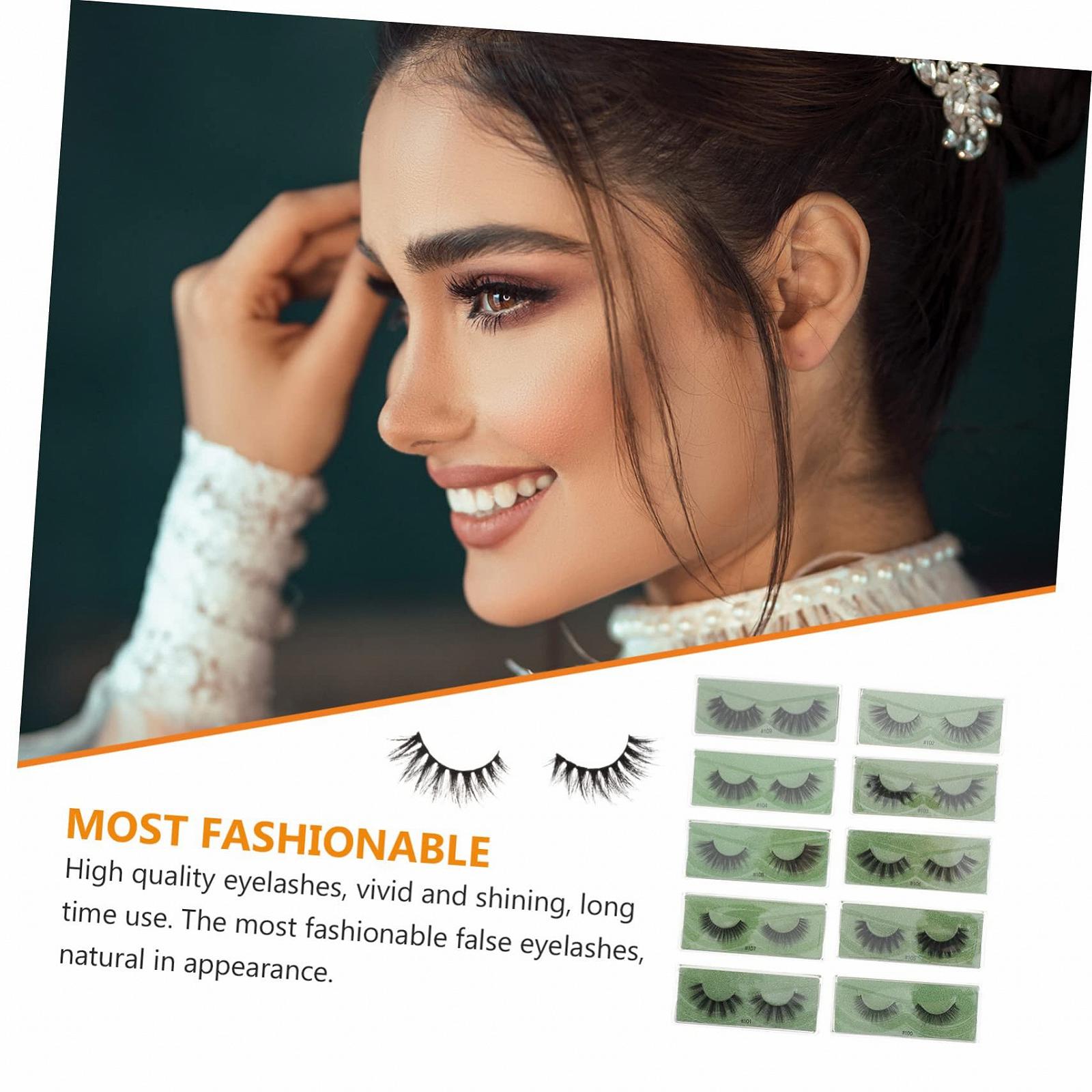 10 пар фальшиві вії Кучеряві Змішані, фото №6