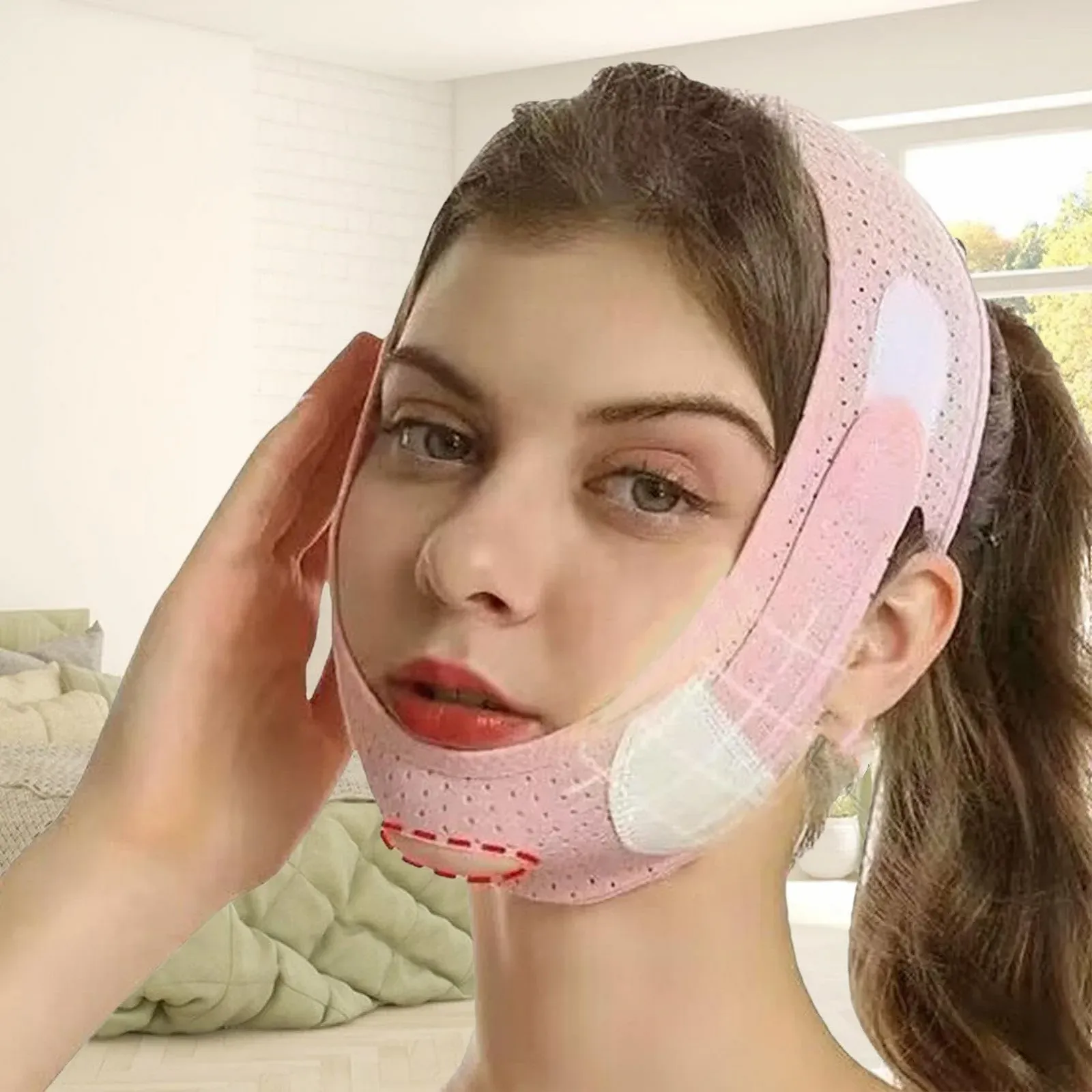 Ремінь для схуднення обличчя TQEBWUS, V Lines Lifting Belt, редуктор подвійного підборіддя, фото №2 Ремінь для схуднення обличчя TQEBWUS, V Lines Lifting Belt, редуктор подвійного підборіддя, фото №2