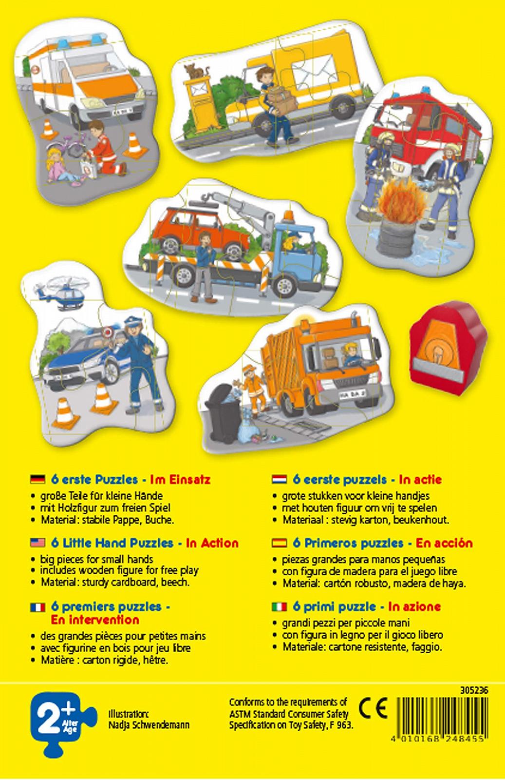 Пазл HABA 6 First Puzzles 305236 In Use 6х4 детали с деревянной фигуркой от 2 лет, фото №2 Пазл HABA 6 First Puzzles 305236 In Use 6х4 детали с деревянной фигуркой от 2 лет, фото №2