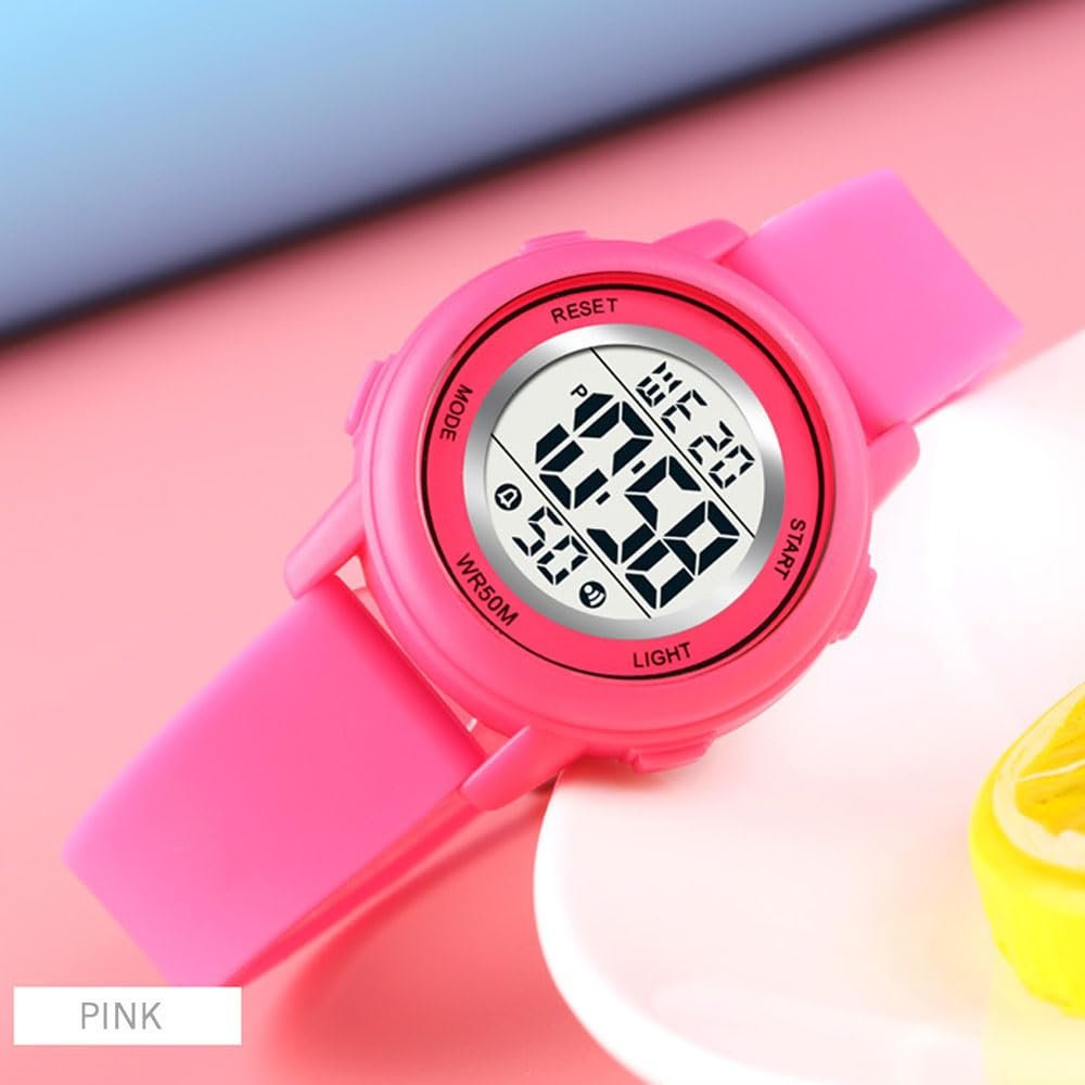 Цифровий годинник Findtime Жіночий Водонепроникний з м'яким гумовим ремінцем та LED-дисплеєм, фото №3