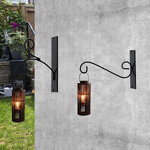 Кронштейн настенный металлический для подвесных корзин и растений 2 шт synthetic.ua - Фото 1