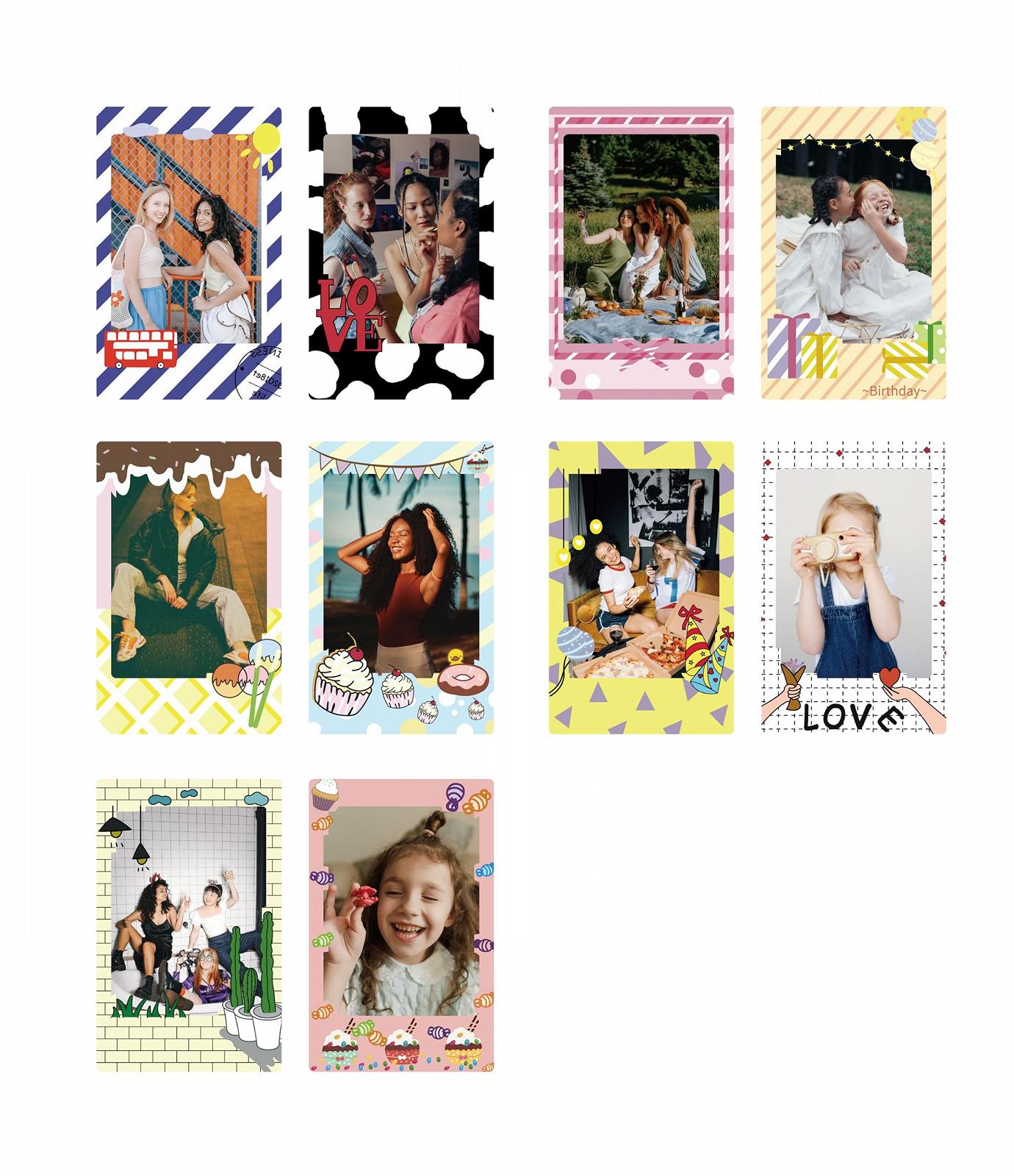 Наклейки для фото Instax Mini 30 штук Foil Edge, фото №7