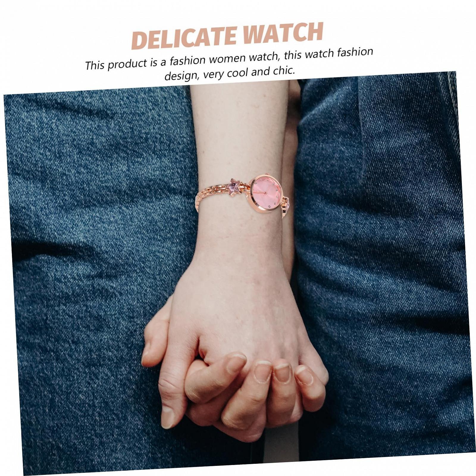 Жіночий годинник Healvian Кварцовий з дизайном у формі зірки з Rhinestone Водонепроникний, фото №6