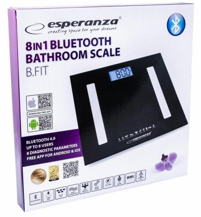Весы бытовые черные B Fit 8в1 Esperanza EBS-016K, фото №5 Весы бытовые черные B Fit 8в1 Esperanza EBS-016K, фото №5