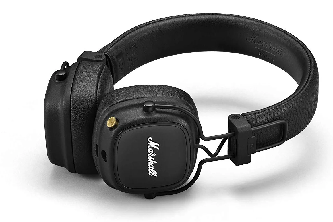 Беспроводные наушники Marshall Major IV / Bluetooth 5.0 / Активное шумоподавление / До 80 часов работы от кейса / Черные, фото №2