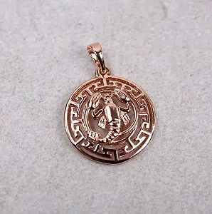 Позолочений жіночий кулон Рак synthetic.ua - Фото 1