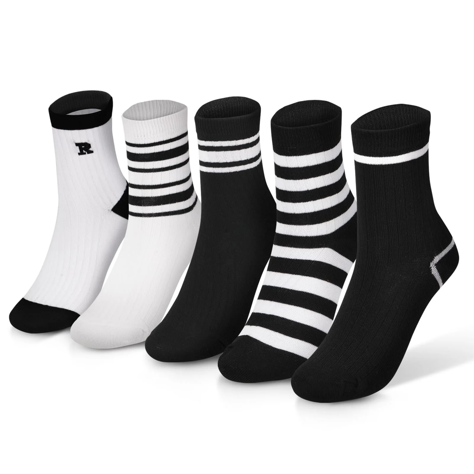 Носки Cotton Без серии - Спортивные дышащие носки для повседневной носки, ретро теннисные носки, зимние хлопковые носки, черный, 5 пар, фото №1 Носки Cotton Без серии - Спортивные дышащие носки для повседневной носки, ретро теннисные носки, зимние хлопковые носки, черный, 5 пар, фото №1