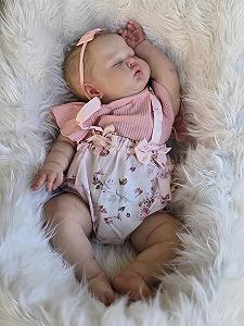 Кукла Zero pam Reborn Doll Девочка 60 см Натуральный Новорожденный Спящий Младенец C Пухлым Весом Тканевое Тело Силиконовая Новорожденная Кукла для Детей synthetic.ua - Фото 1