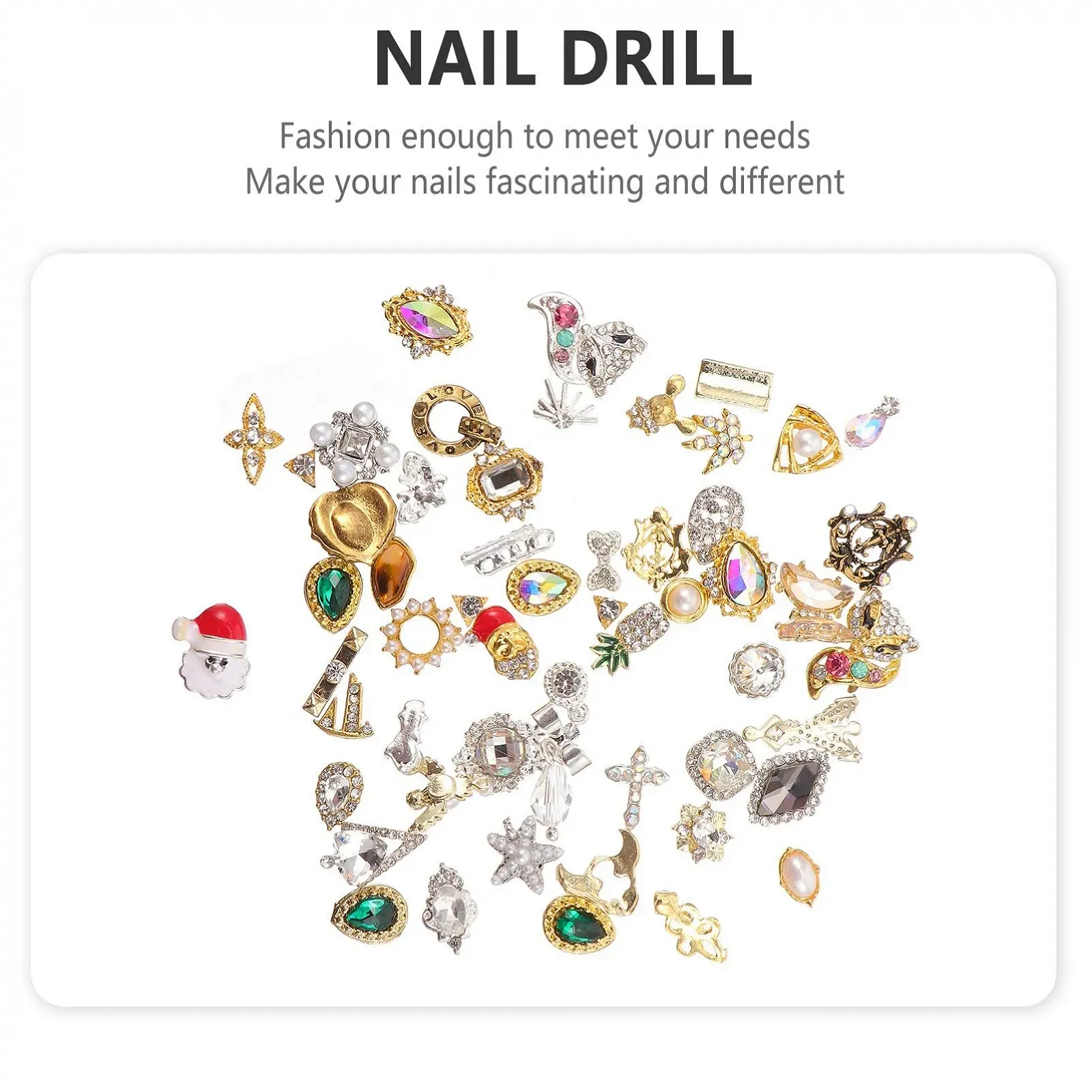 Украшение для ногтей Beavorty Стразы Камни Бриллиант 50 шт, фото №3