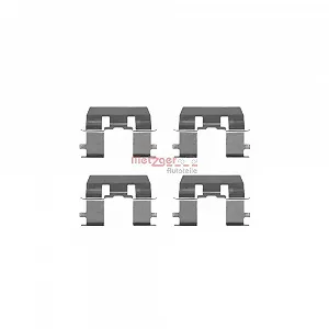 Комплект принадлежностей, тормозные колодки METZGER 109-1281 передняя ось - Фото 1