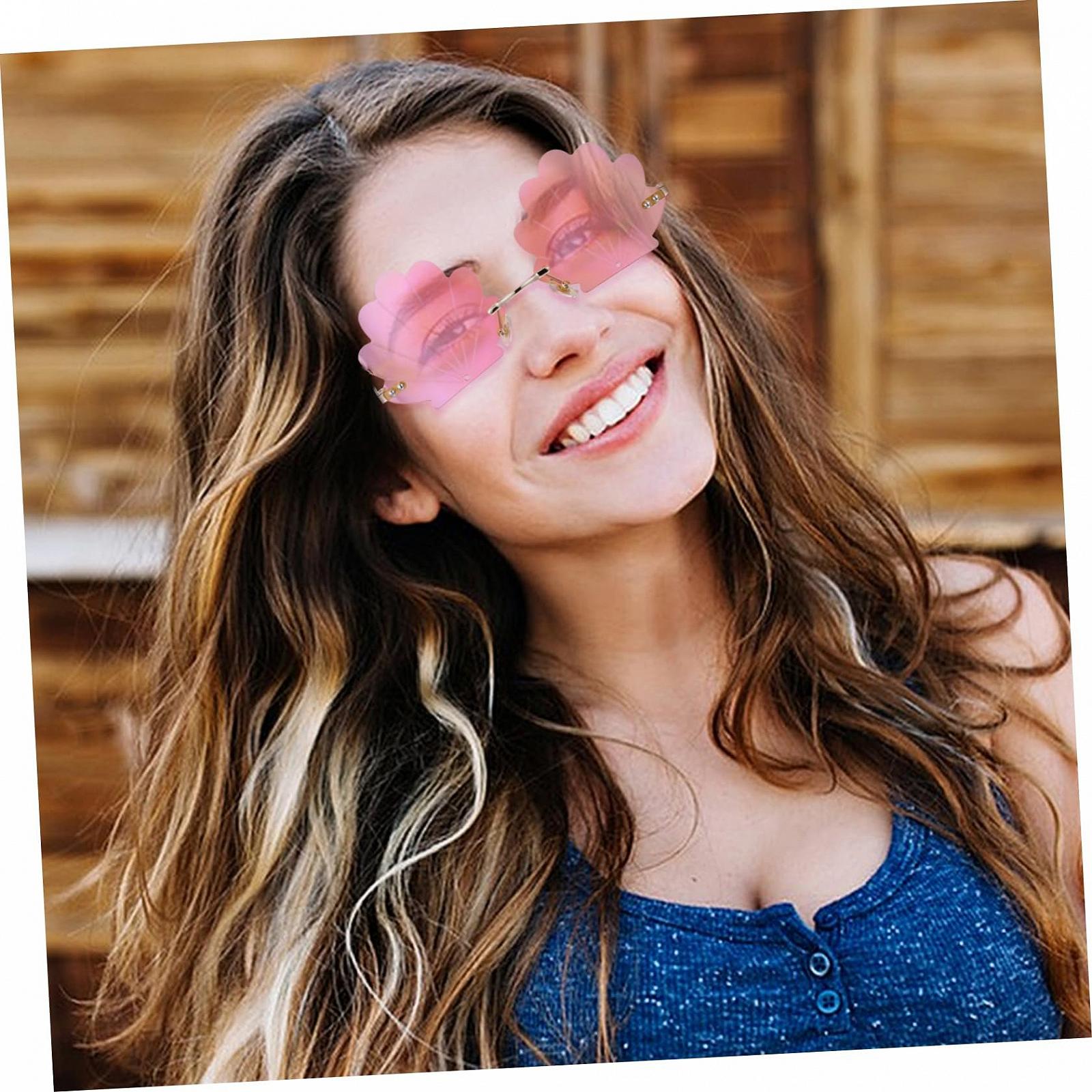 Сонцезахисні окуляри Без оправи WESIEVYA Різні кольори, 2 шт, фото №7