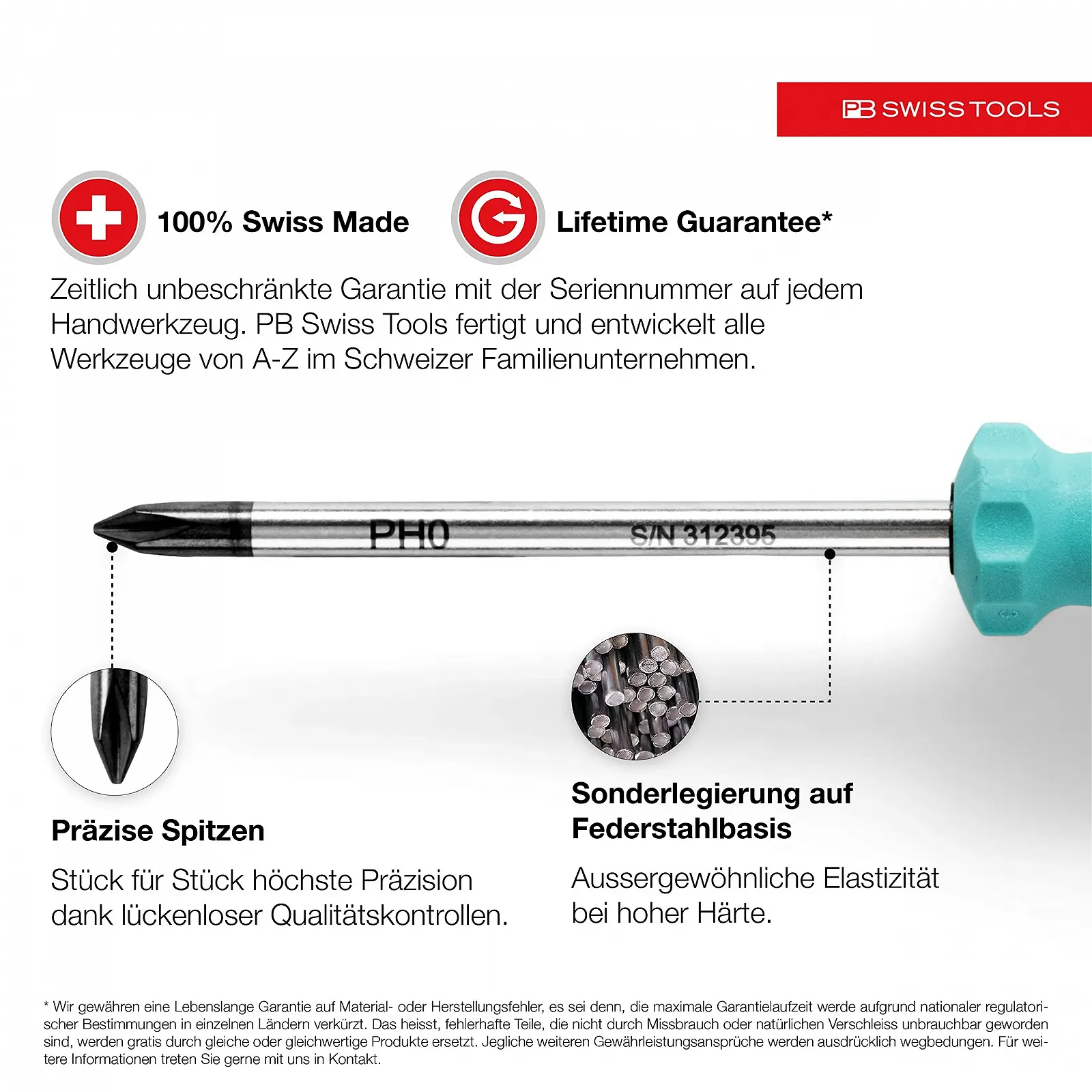Набір викруток PB Swiss Tools PB 8440 RB Torx 6 штук Multi ColorCode, фото №2
