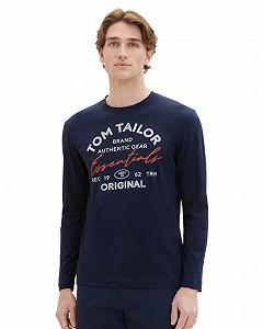 Футболка с длинными рукавами Tom Tailor 1037744-10668 Темно-синий L - Фото 1