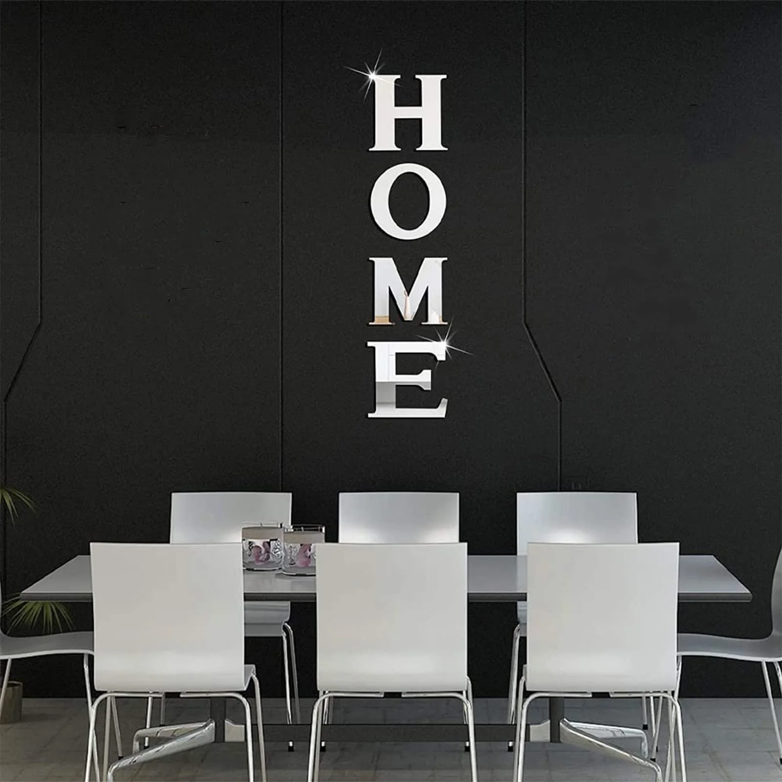 Наклейка на стіну 3D Mirror Home дзеркальна акрилова самоклеюча Сріблястий, фото №5 Наклейка на стіну 3D Mirror Home дзеркальна акрилова самоклеюча Сріблястий, фото №5