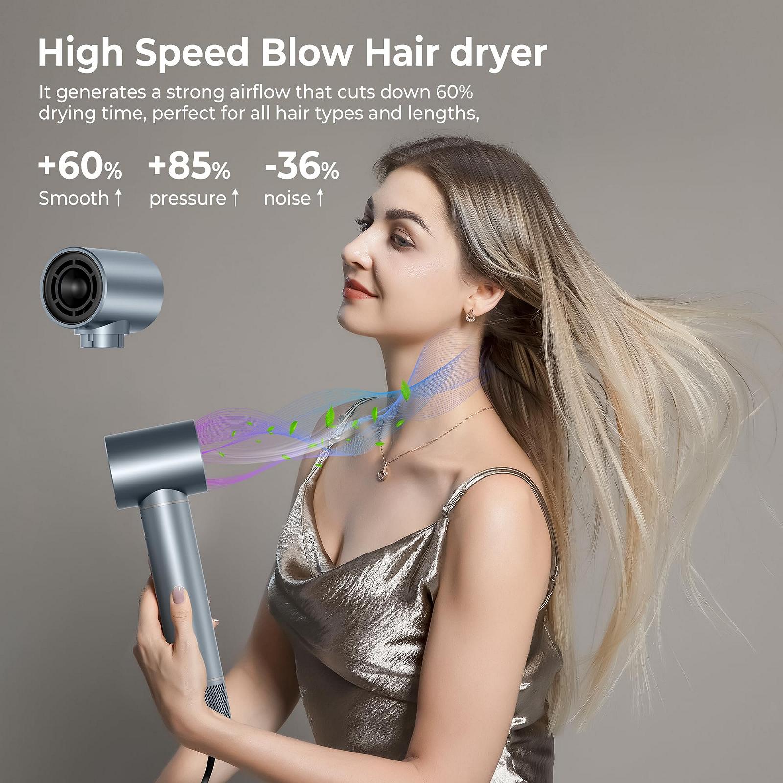 Стайлер для волосся 5-в-1 Airstyler з двигуном 110,000 rpm, функцією фена, іонізацією 320 млн та насадками для завивки Light Quiet, фото №3 Стайлер для волосся 5-в-1 Airstyler з двигуном 110,000 rpm, функцією фена, іонізацією 320 млн та насадками для завивки Light Quiet, фото №3