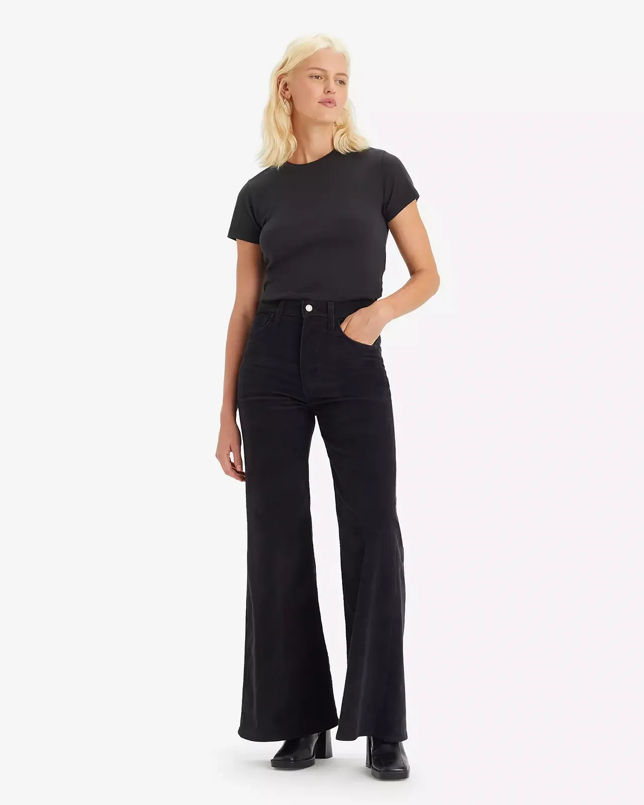 Жіночі джинси-кльош Levis - Ribcage Bells Caviar - 24 32, фото №1
