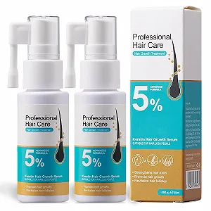 Сироватка для росту волосся 2 x 30 мл, Тонік для шкіри голови, Проти випадіння та стоншення волосся - Фото 1