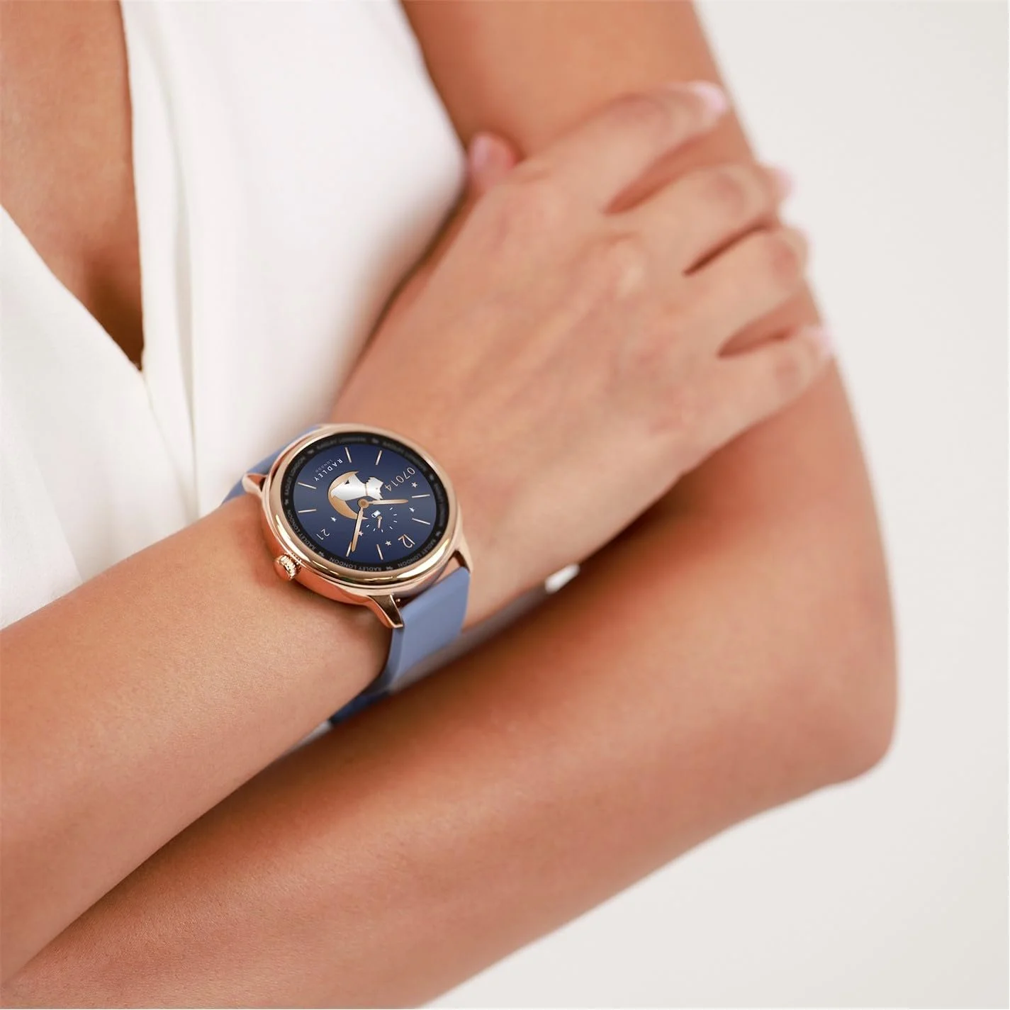 Смартгодинник RADLEY Series 19 з денімово-синім силіконовим ремінцем RYS19-2130, фото №3