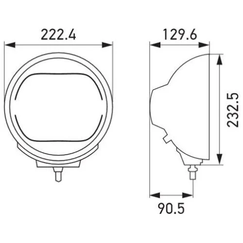 Фара дальнього світла HELLA 1F8 016 560-102 для ROSENBAUER ліва права, фото №2