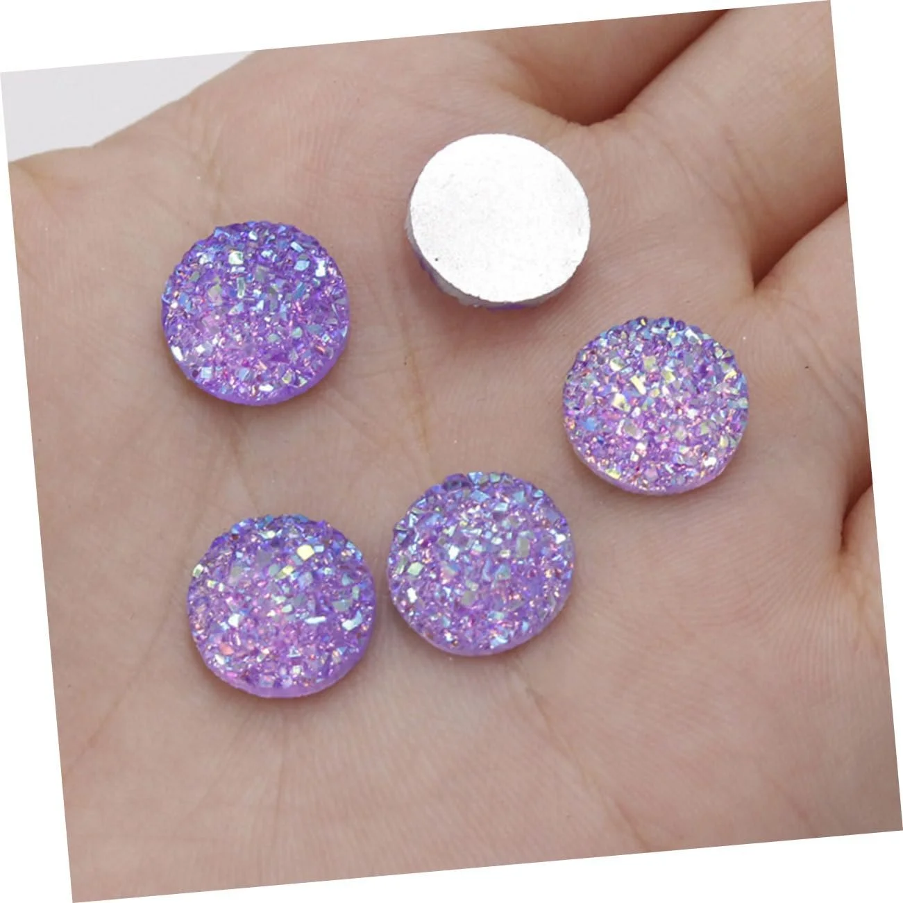 Кабошони Healeved Круглі для ювелірних виробів, 100 штук, фото №7