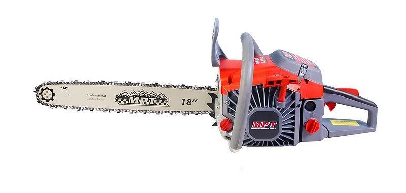 Пила ланцюгова бензинова MPT 2300 Вт 58 см³ 450 мм/18" плавний пуск MGS5801-18, фото №2