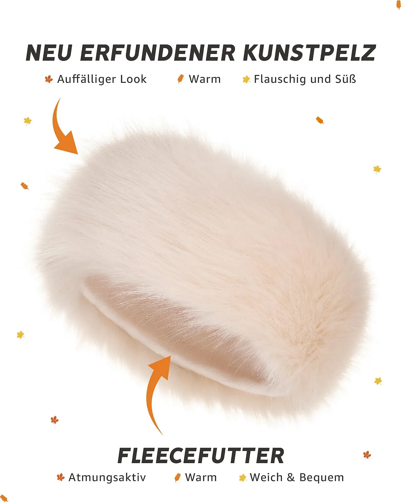 Пов'язка на голову Класична Futrzane, Хутряна, жіноча, зимова, фото №4