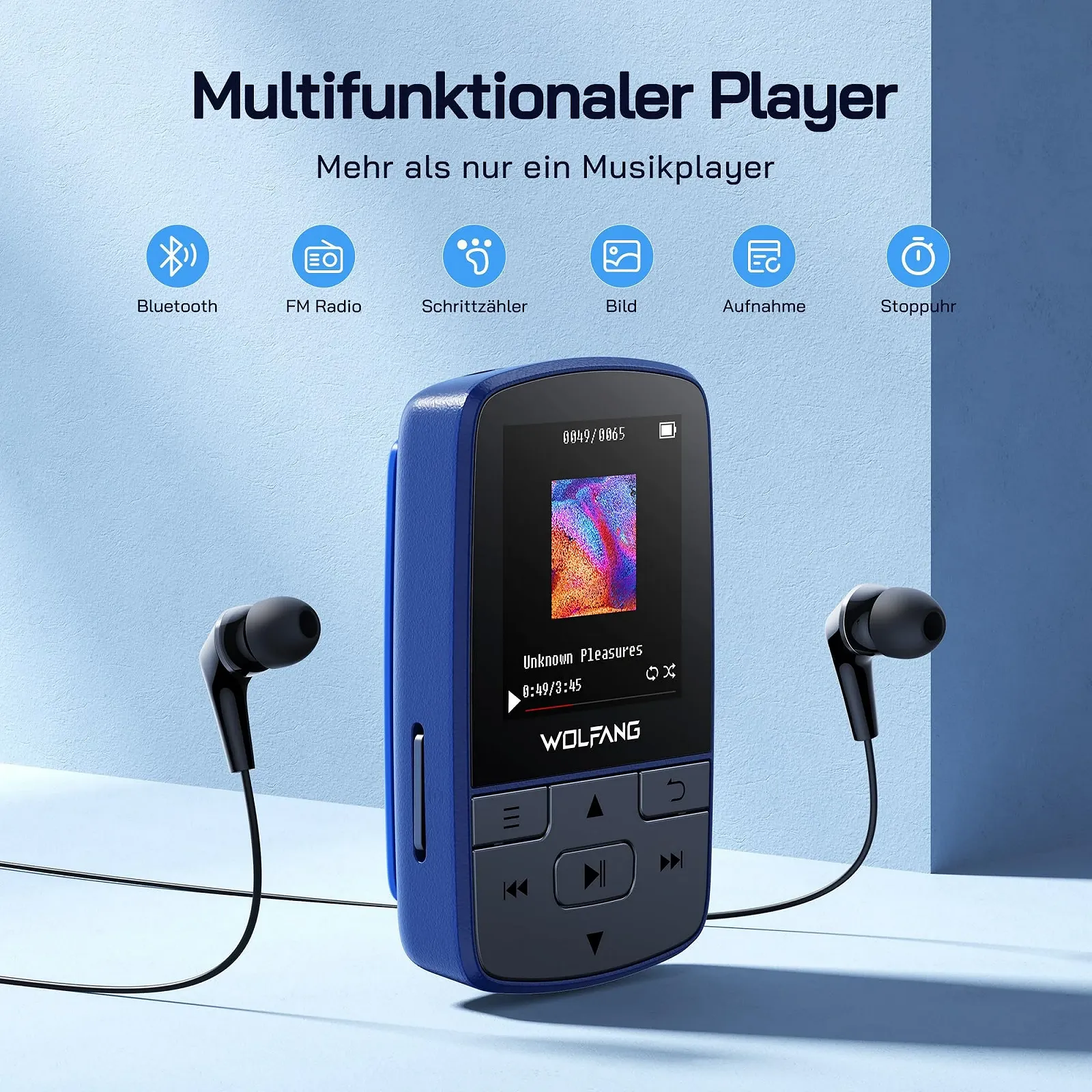 MP3-плеєр WOLFANG WMP01 64 ГБ Bluetooth 5.2, фото №2