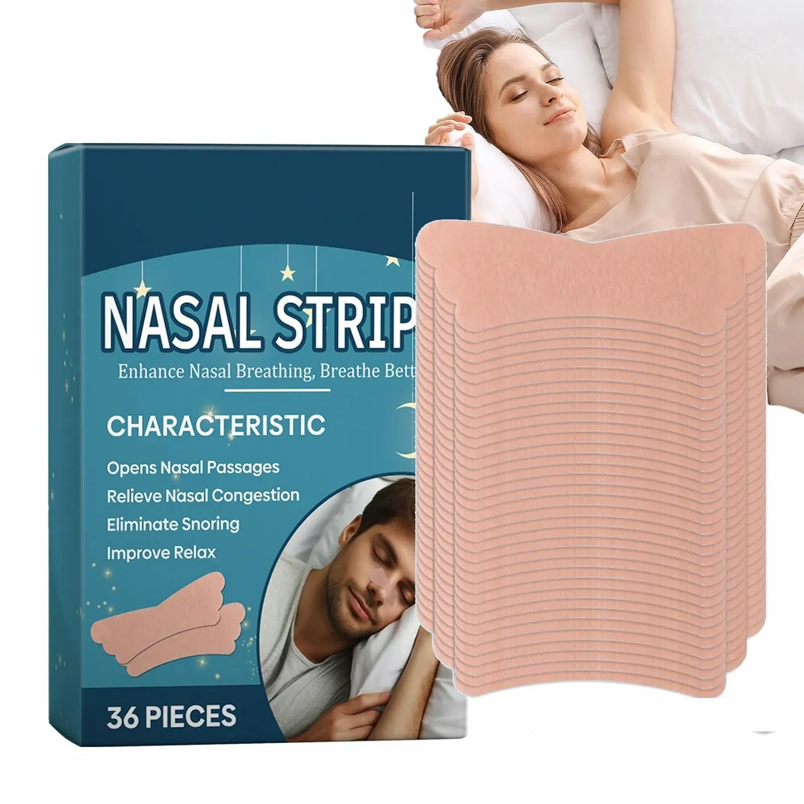 Смужки для дихання для сну,  вентиляційні, фото №1