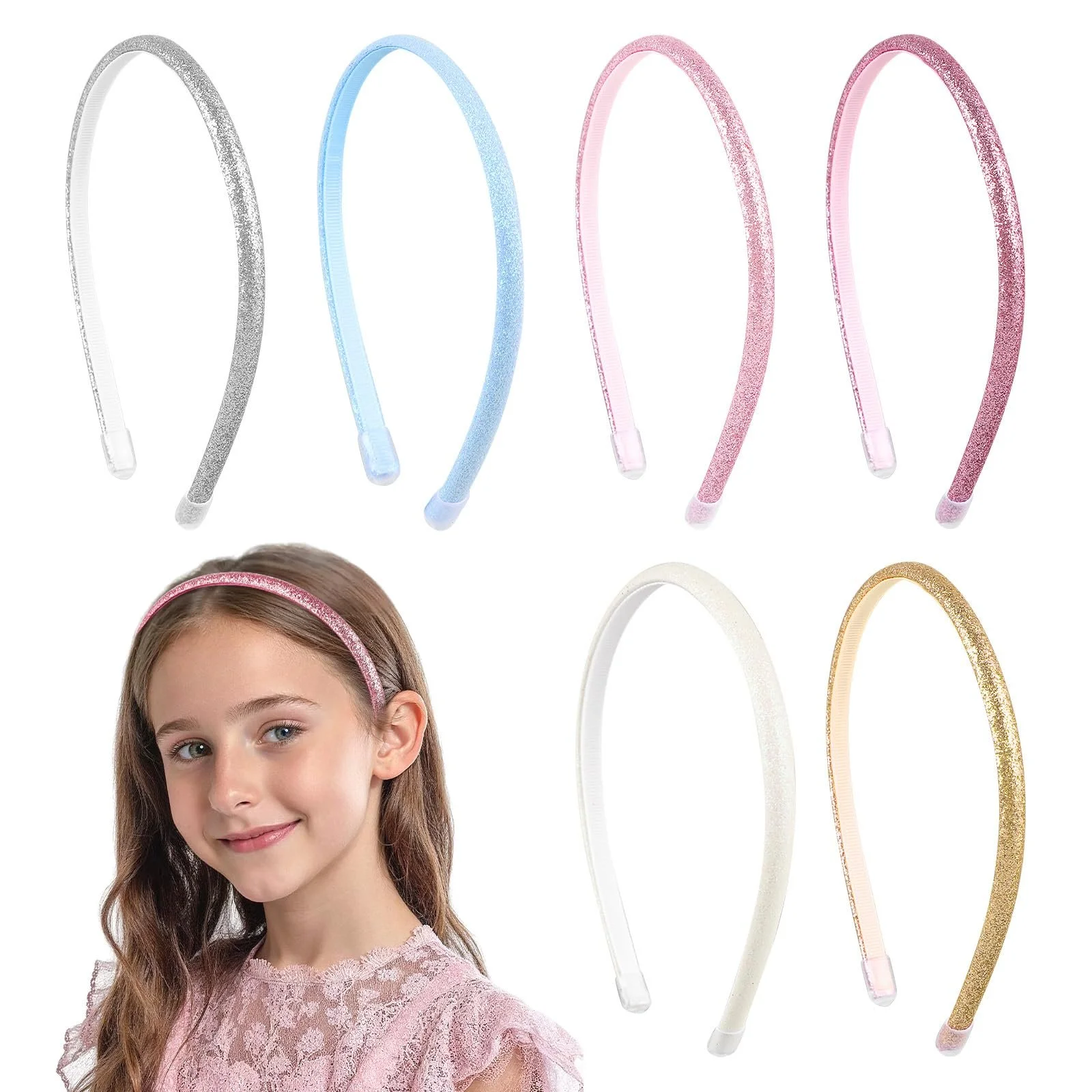 Набір обручів для волосся 6 шт, фото №8