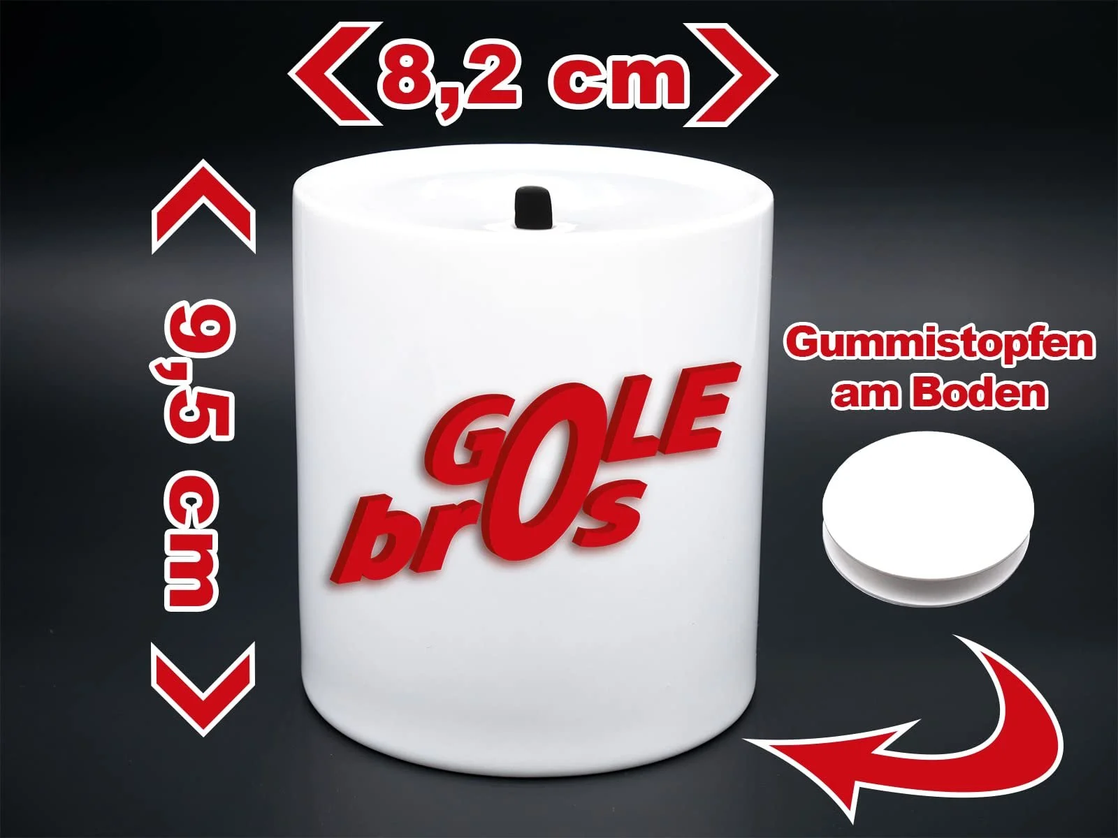 Копилка керамическая Верховая езда с персонализированным именем 9.5x8.2 см Белый, фото №5