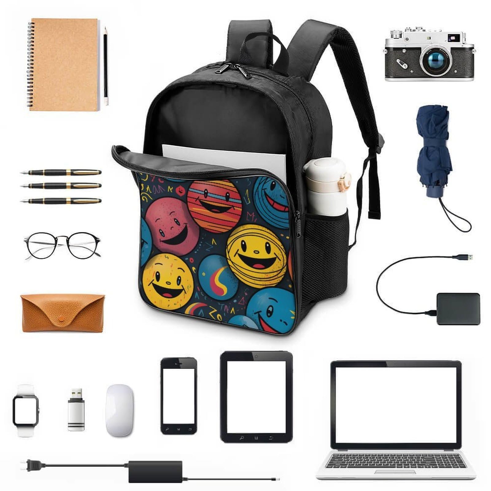 Ранець RSIUUODNF Smiling Face 40x28x16см, фото №4