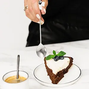 Ложка UPKOCH Хэллоуин Тыква, Шляпа Ведьмы, Призрак Серебряный, 6 шт synthetic.ua - Фото 1