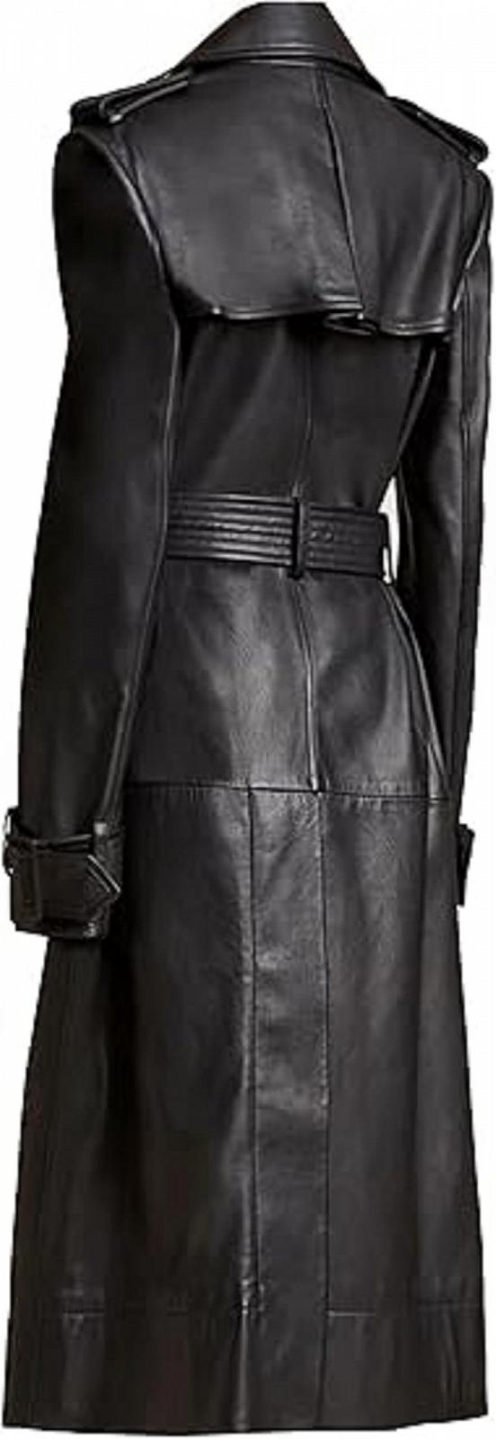 Тренч ZM ATTIRE Жіночий З натуральної шкіри З поясом, фото №3