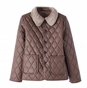 Женская Куртка Pegsmio С Лацканами Зимняя Хлопковая Плотная Ветрозащитная - Фото 1