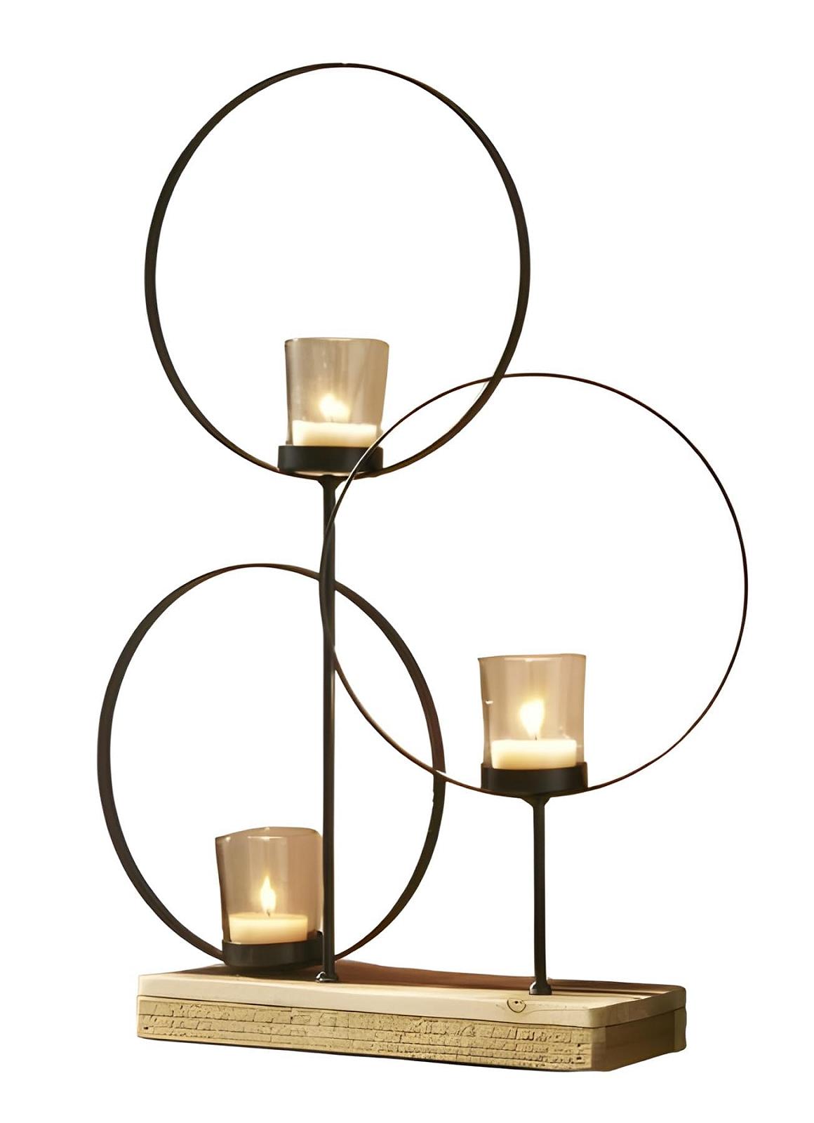 Фонарь Металл Переработанная Древесина 3 Чайные Свечи Бесцветный, фото №6 Фонарь Металл Переработанная Древесина 3 Чайные Свечи Бесцветный, фото №6