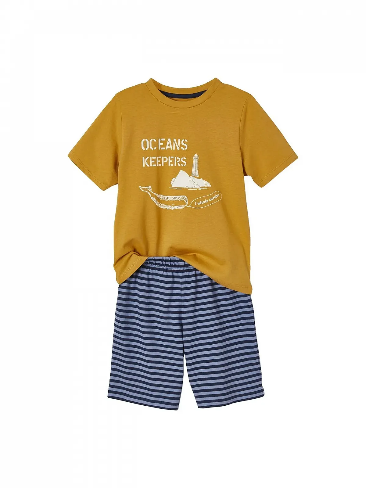 Шорти для піжами Vertbaudet для хлопчиків Whales, Oeko-Tex Комплект з 2 штук, фото №4