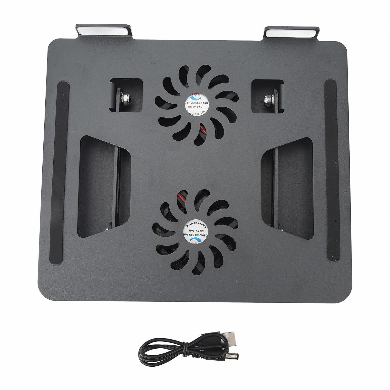 Подставка для ноутбука с кабелем 50 см, регулируемый дизайн охлаждающего вентилятора, вращающийся держатель для ноутбука, охлаждающая подставка для компьютерного ноутбука для устройств от 11 до 17,3 дюймов, фото №4