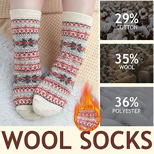 Термошкарпетки Жіночі Вовняні 5 пар synthetic.ua - Фото 1