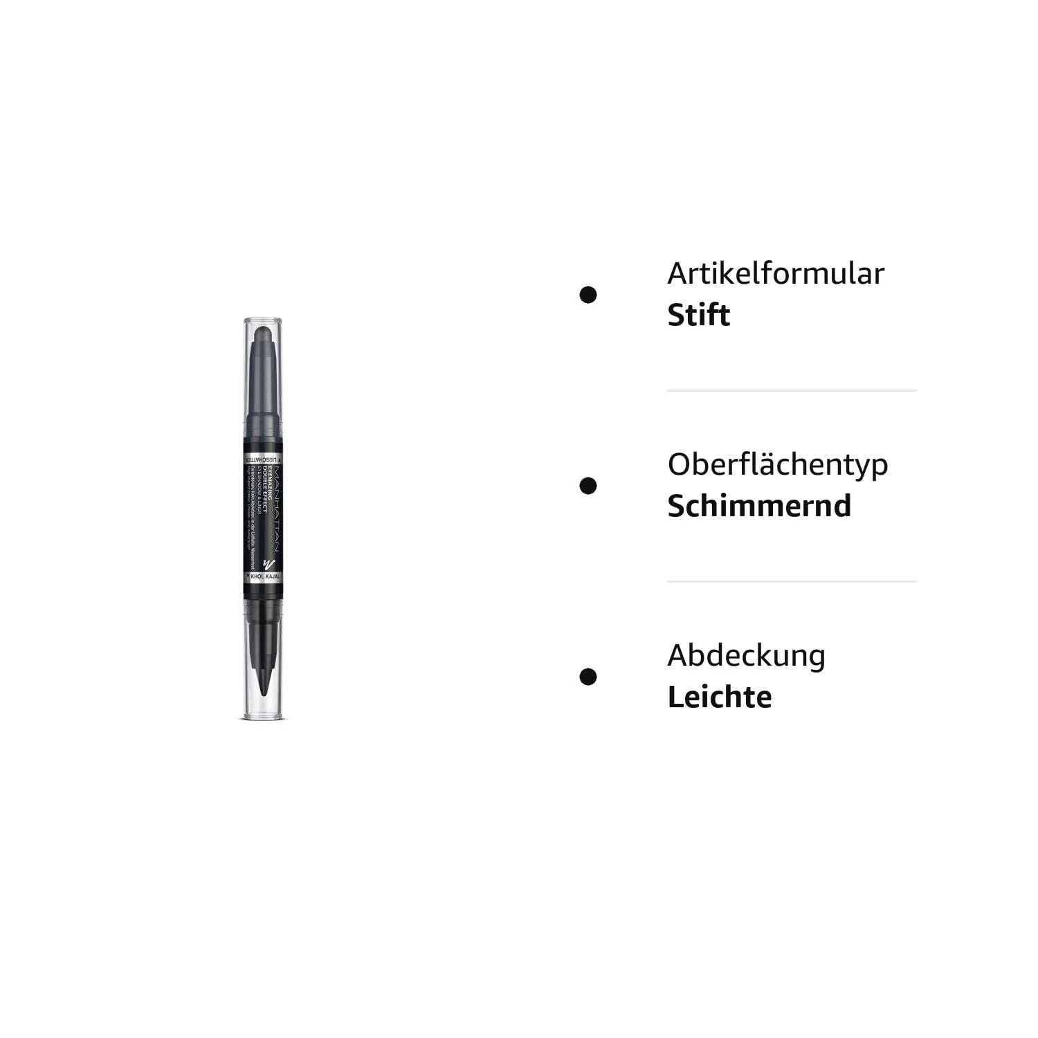 Подводка для глаз Manhattan Eyemazing Double Effect 2-в-1 Водостойкие Яркие Глаза Черный, фото №4 Подводка для глаз Manhattan Eyemazing Double Effect 2-в-1 Водостойкие Яркие Глаза Черный, фото №4