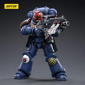Колекційна фігурка JOYTOY Warhammer 40k Ultramarines Heroes of The Chapter Brother Veteran Sergeant Castor 1/18 synthetic.ua - Фото 1