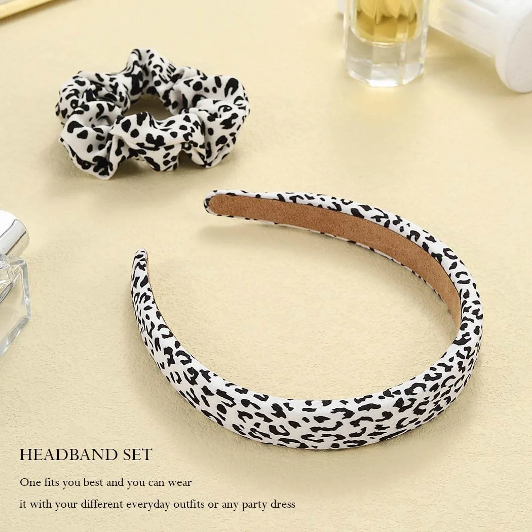 Обруч на голову в стилі бохо Zoestar Леопардовий Принт, фото №3