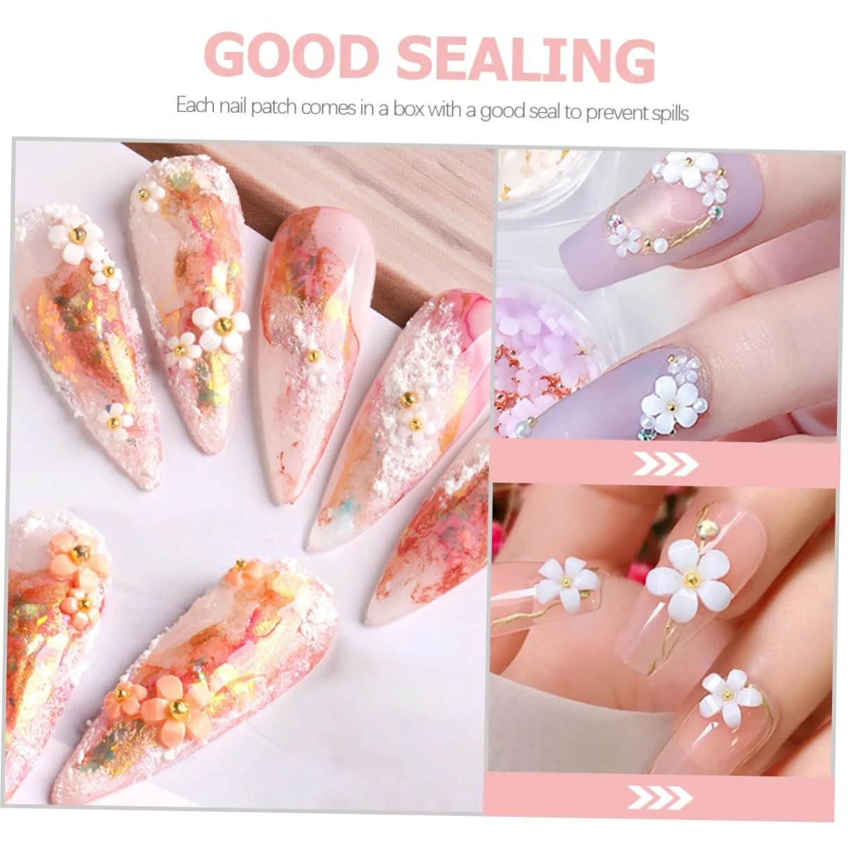 Healvian 12 коробок, аксессуары для ногтей, хлопья, подвески для акриловых ногтей, аксессуары для ногтей, украшения для книг, драгоценные камни, диски для ногтей, японские разделители для ногтей, смола, фото №9