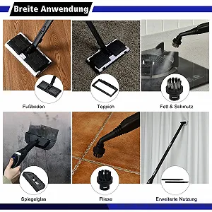 Пароочисник COSTWAY 2000 W 4 бар 1.5 л 108 °C Синій synthetic.ua - Фото 1