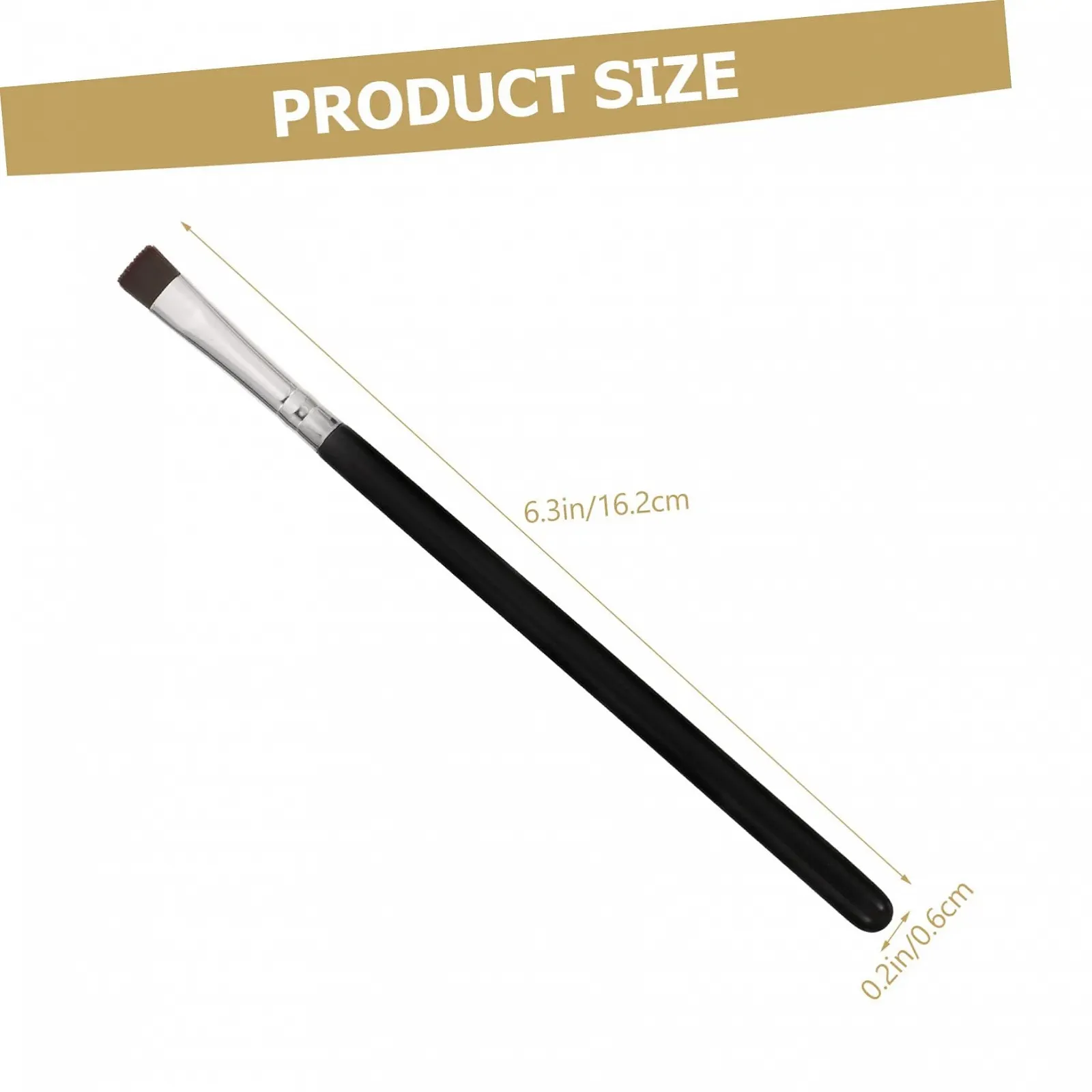 Кисти для подводки глаз, плоская, фото №5 Кисти для подводки глаз, плоская, фото №5