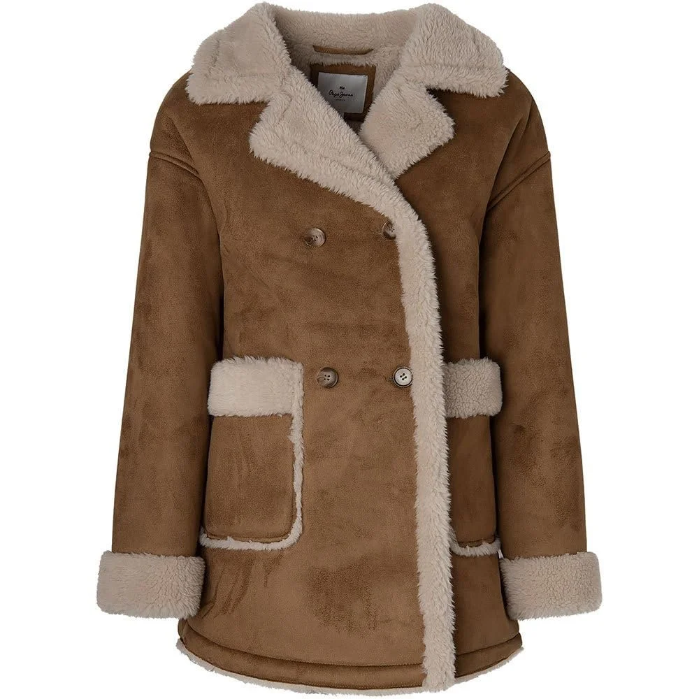 Пальто Pepe Jeans Rose Жіноче Коричневий PL402296, фото №1 Пальто Pepe Jeans Rose Жіноче Коричневий PL402296, фото №1