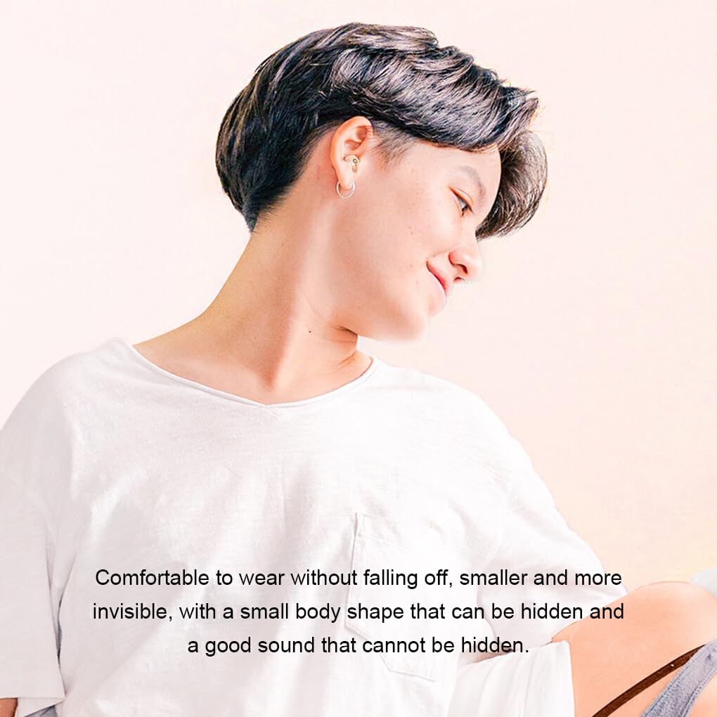 Навушники Ailan Invisible Mini Bluetooth 5.3 True Wireless HiFi Stereo Noise Reduction Sports Skin Colour, фото №7