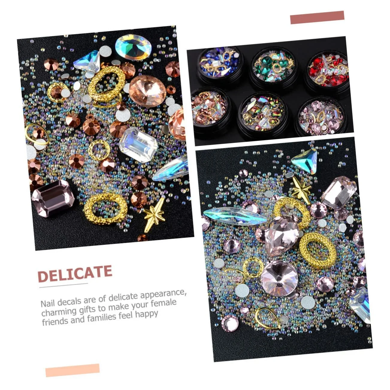 Набор для дизайна ногтей Ipetboom Стразы Розовое золото, фото №3 Набор для дизайна ногтей Ipetboom Стразы Розовое золото, фото №3