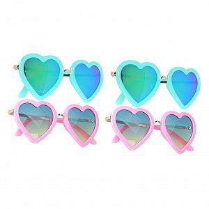 Сонцезахисні окуляри Серце (4 шт) PACKOVE Зелені Стильні - Фото 1